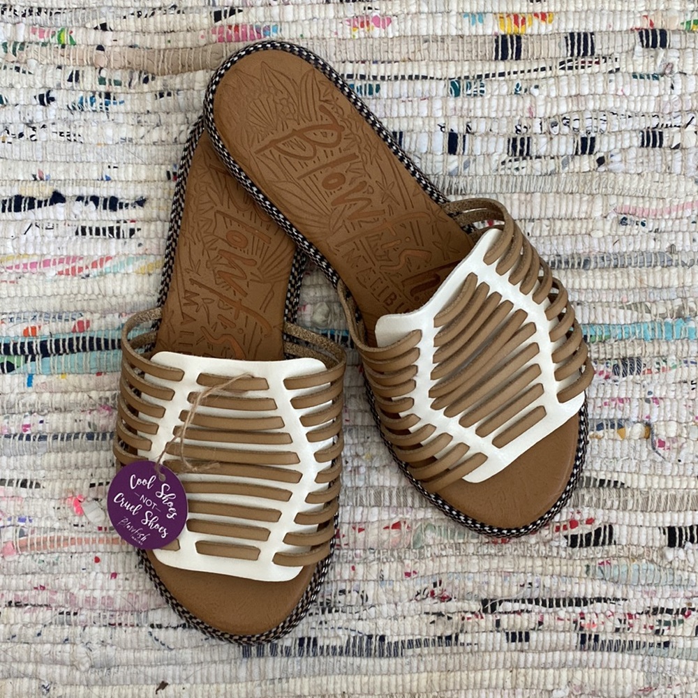Blowfish Vegan Leather Slide Sandals